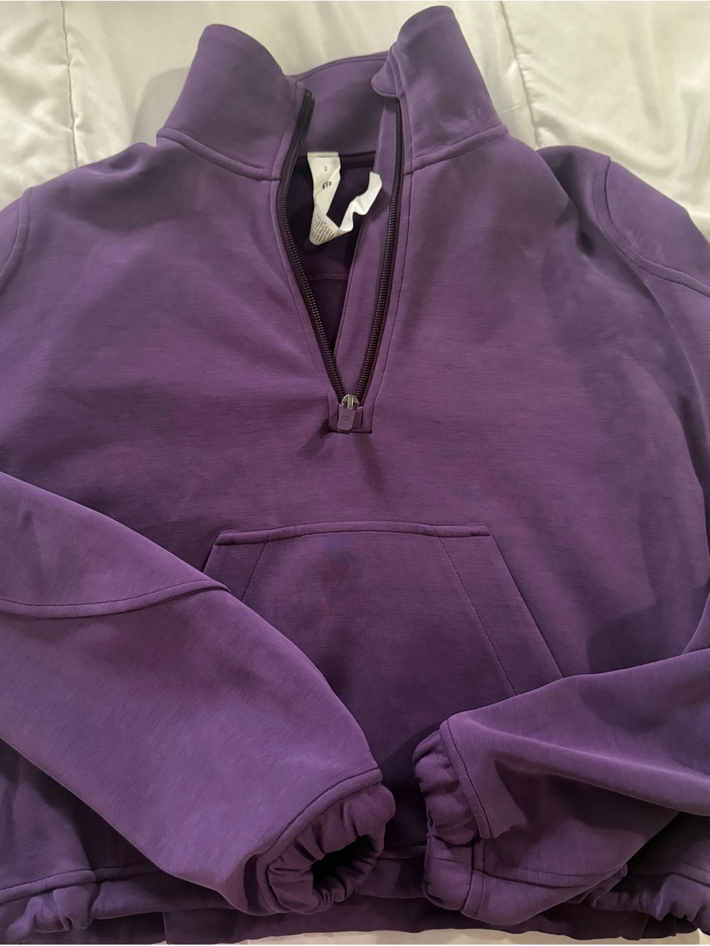 Lululemon SoftreamPurple Quarter-Zip Pullover Sweatshirt
